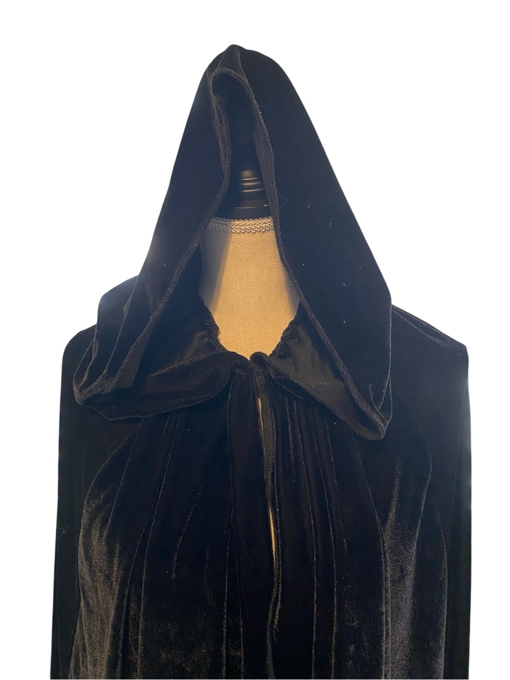 Target Black Opera Gloves & Hooded Adult Velvet Cloak Cape OSFM